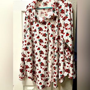Lularoe Valentina floral 3xl GUC